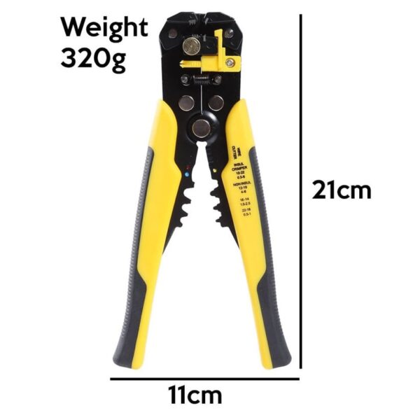 Wire Stripper and Crimper 8-inch Self Adjusting Wire Cutter - Image 3