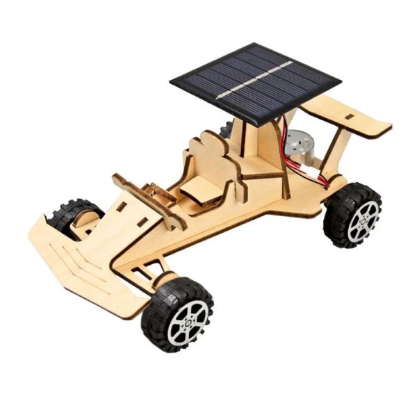 Wood Solar Energy Vehicle Children’s Scientific Experimental Equipment Set Diy Kit Of MDF