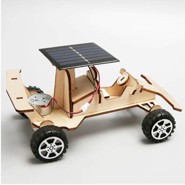 Wood Solar Energy Vehicle Children’s Scientific Experimental Equipment Set Diy Kit Of MDF - Image 2