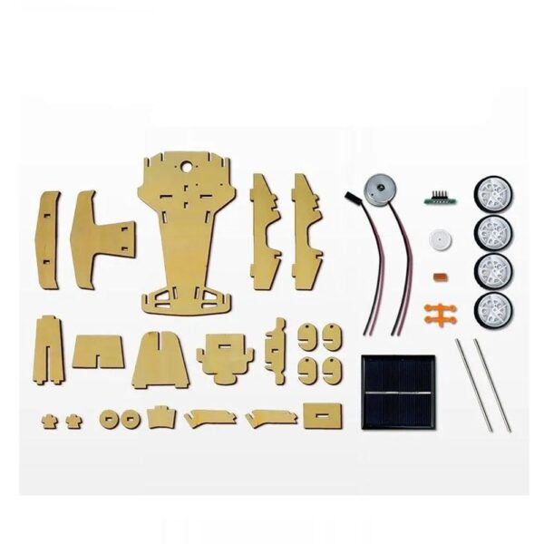 Wood Solar Energy Vehicle Children’s Scientific Experimental Equipment Set Diy Kit Of MDF - Image 4