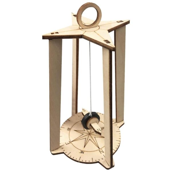 Wooden compass DIY Assembly Model Children’s Scientific Experiment Equipment Set Diy Kit Of MDF - Image 3