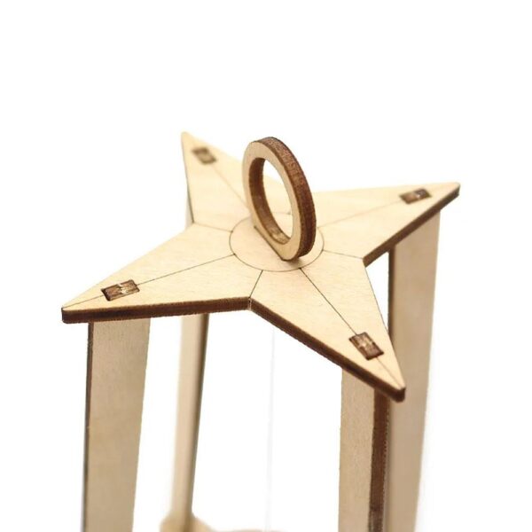 Wooden compass DIY Assembly Model Children’s Scientific Experiment Equipment Set Diy Kit Of MDF - Image 4
