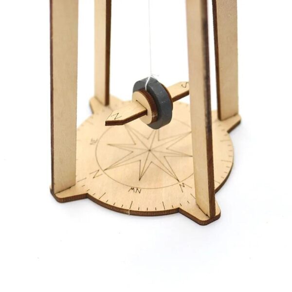 Wooden compass DIY Assembly Model Children’s Scientific Experiment Equipment Set Diy Kit Of MDF - Image 5