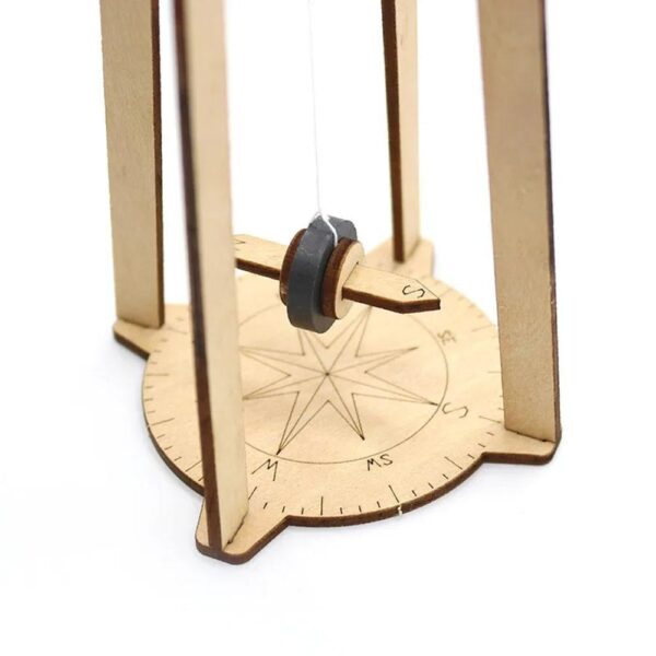 Wooden compass DIY Assembly Model Children’s Scientific Experiment Equipment Set Diy Kit Of MDF - Image 6