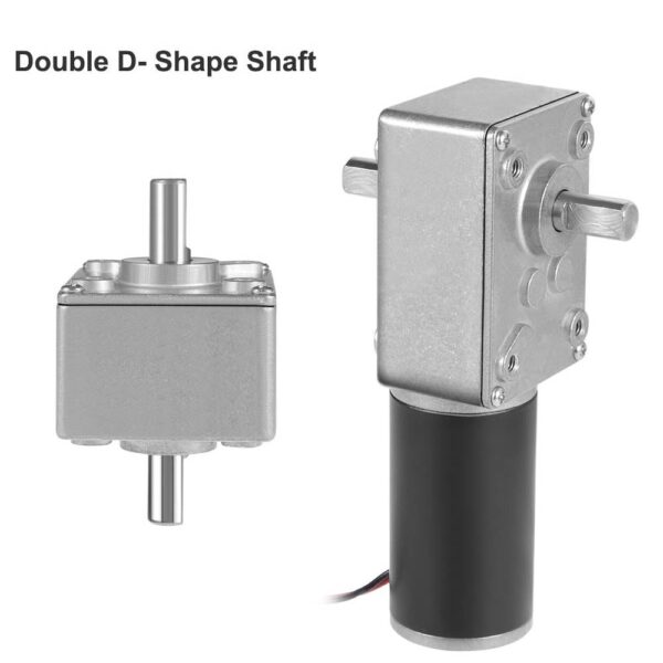 A58SW31ZY 24V 10RPM Dual Shaft Dc Worm Gear Motor - Image 2