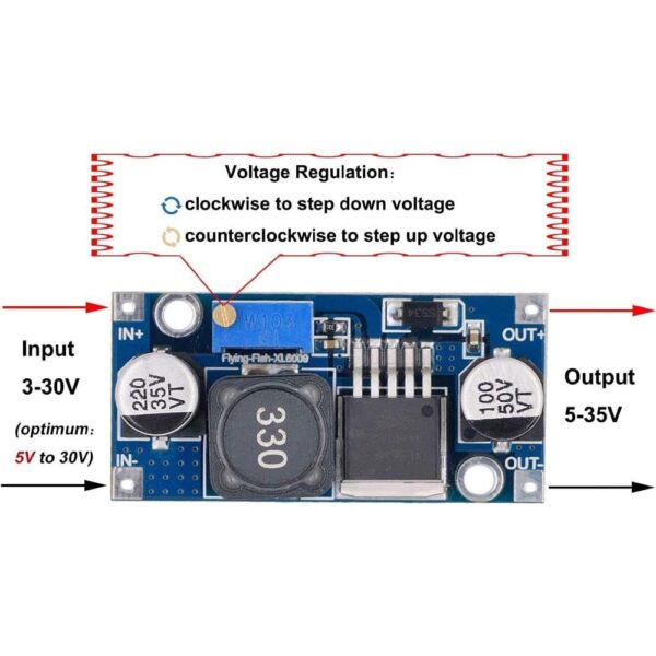 XL6009 DC – DC Step-up converter performance ultra LM2577 booster circuit board - Image 5