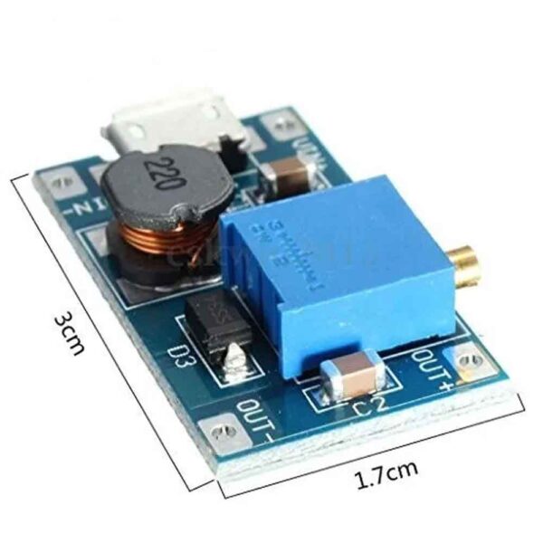 XY-016 2A DC-DC Step Up 5V/9V/12V/28V Power Module with Micro USB - Image 3