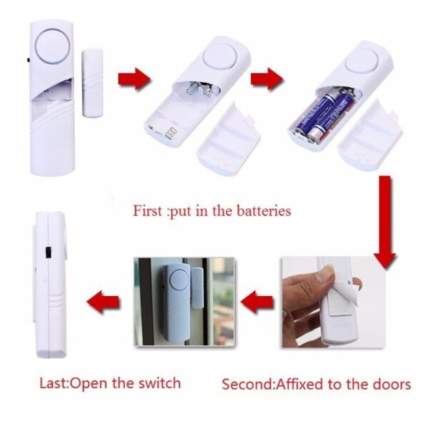 YL-333 Magnetic Anti-theft Alarm for Door/ Windows - Image 2