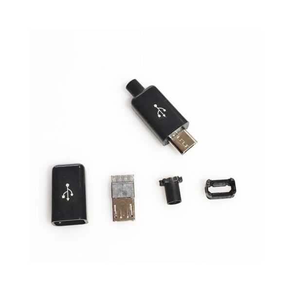 YT2153Y Micro USB 4pin Male Connector for Charging, Data, OTG Cable-Unassembled - Image 3