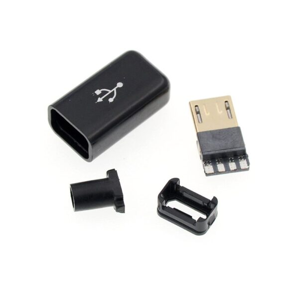 YT2153Y Micro USB 4pin Male Connector for Charging, Data, OTG Cable-Unassembled - Image 4