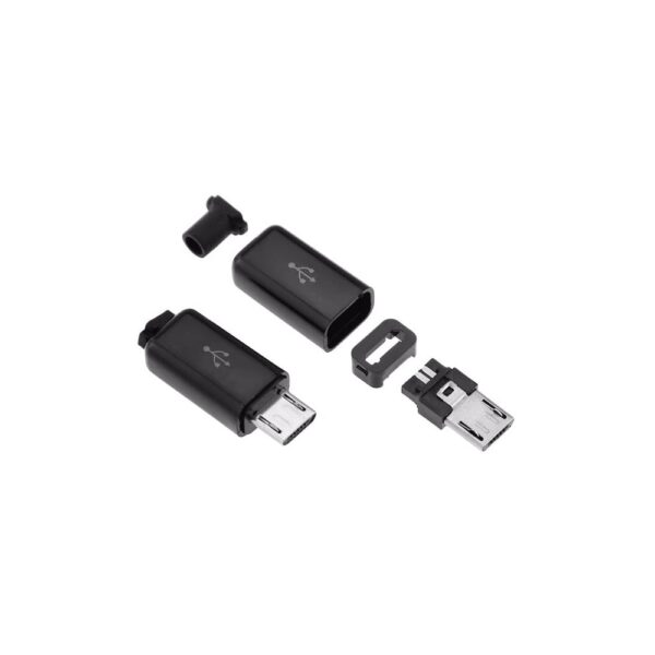 YT2153Y Micro USB 4pin Male Connector for Charging, Data, OTG Cable-Unassembled