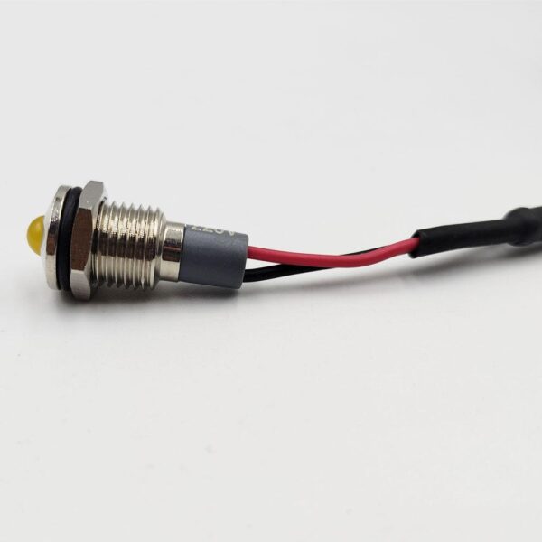 10MM 220V Yellow LED Spherical Metal Indicator Light - Image 6