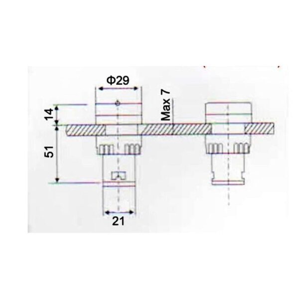 Yellow AC/DC24V 16mm AD16-16SM LED Signal Indicator Built-in Buzzer - Image 5