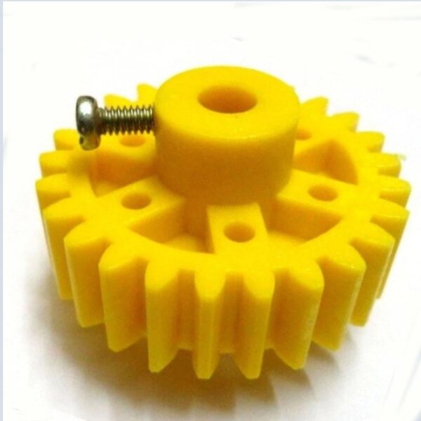 Yellow Plastic Gear OD/ID 36/6 mm 12.5mm width - Image 3