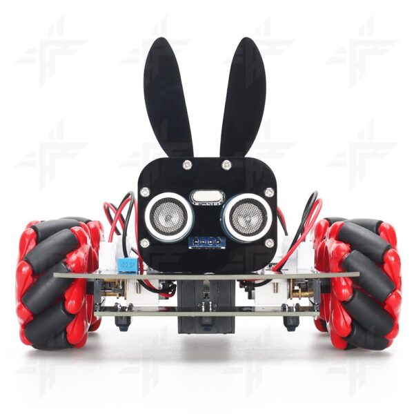 4WD Pico Based Mini Smart Obstacle Avoidance RBG Robot Kit Car with Programming Code - Image 9