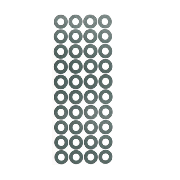 Single Hole Electrical Insulating Adhesive Mat for 32650 Battery Cell Terminal Insulation –  1 Sheet ( 40 Pcs)