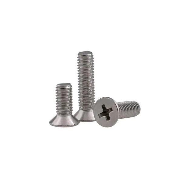 M3 X 8mm Bolt  SS 304 CSK Countersunk Philips Head – 25 Pcs