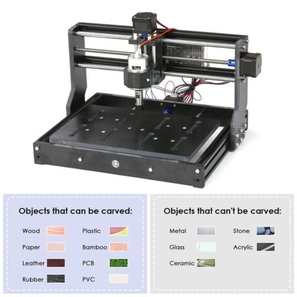 CNC 3020 Mini DIY CNC Router Kit Power Milling Machine GRBL(Unassembled) - Image 2