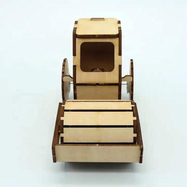 Make-Your-Own Electric Road Roller Toy Model DIY Kit Of MDF - Image 3