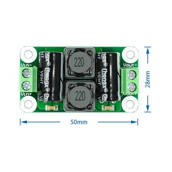 0-50V 4A DC power supply filter board Class D power amplifier Interference suppression board - Image 3