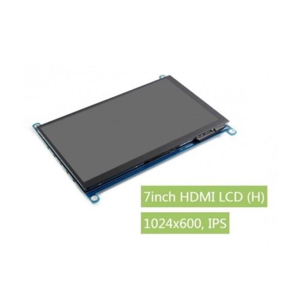 Waveshare 7inch HDMI LCD (H), 1024×600, IPS Screen, Capacitive Touch – Suitable for Jetson Nano / RPi4
