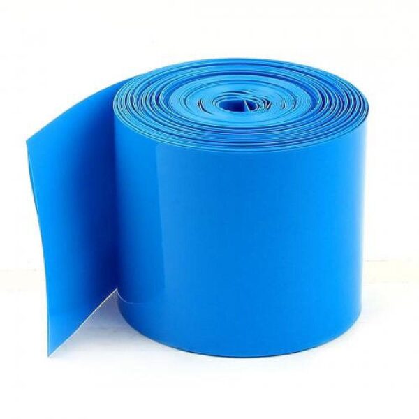 110mm PVC Heat Shrink Sleeve Blue for Lithium Cell Pack (1 Meter)