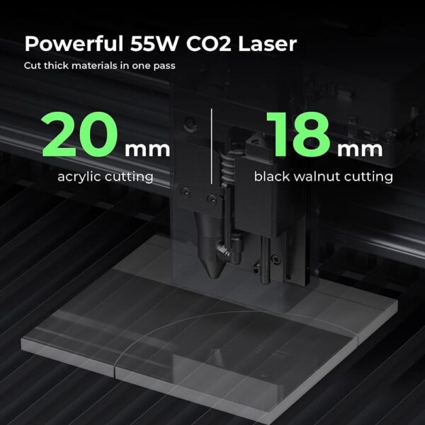 xTool P2 Versatile and Smart Desktop 55W CO2 Laser Cutter - Image 3