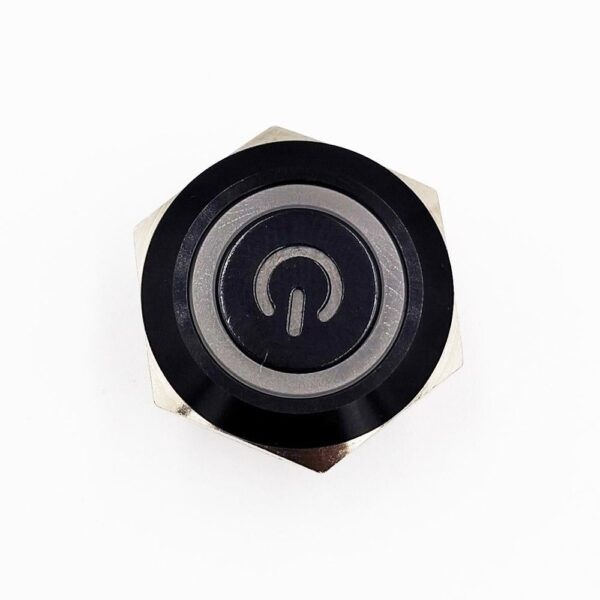 16mm 3-6V White Flat Non-Latching 4-Pins Ultrashort Black Oxide Metal Switch - Image 4