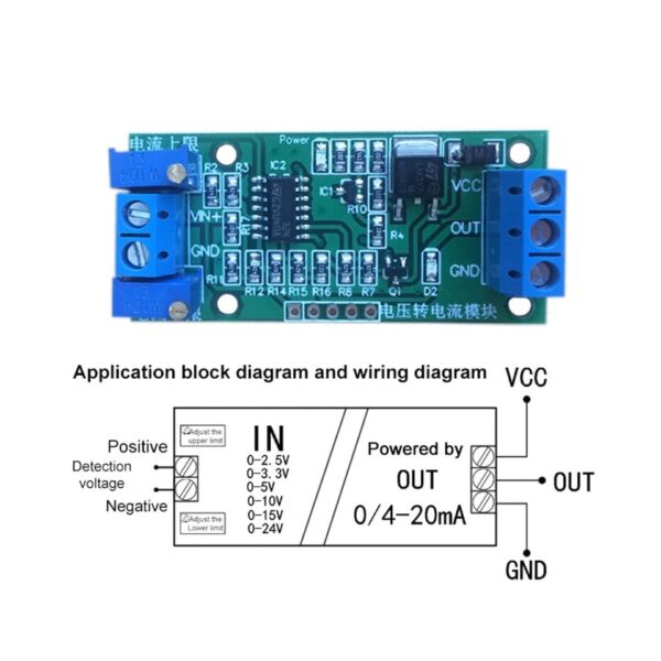 Voltage (0-5V) to Current (4-20mA) Converter Module - Image 3