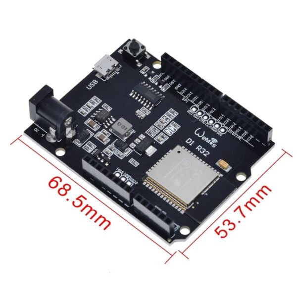 Wemos ESP32 WIFI Bluetooth UNO D1 R32 4MB Flash Micro USB Development Board - Image 5